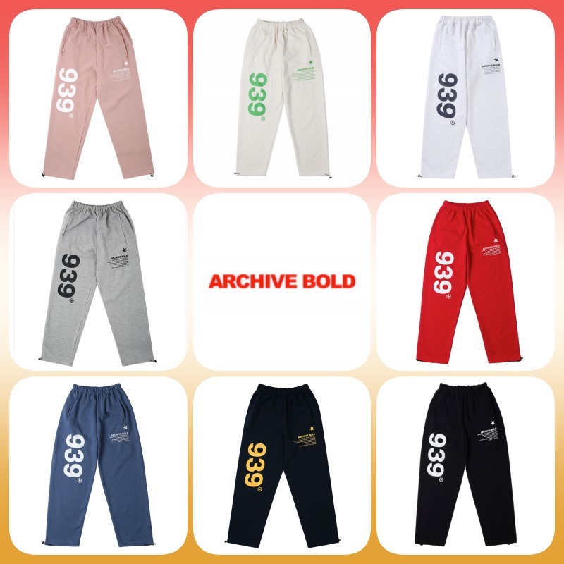 ◆ARCHIVE BOLD 939ロゴウェットパンツ/3色/送料込◆