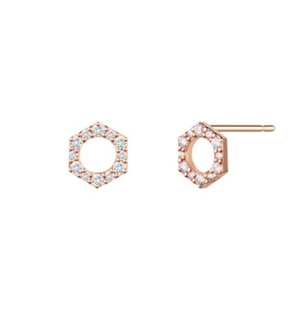 [STONE HENgE] 23FW新作☆14K ROSE GOLD☆Connection Earrings