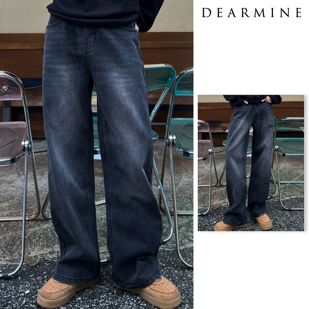 【DEARMINE】New Jean Wide Denim Pants