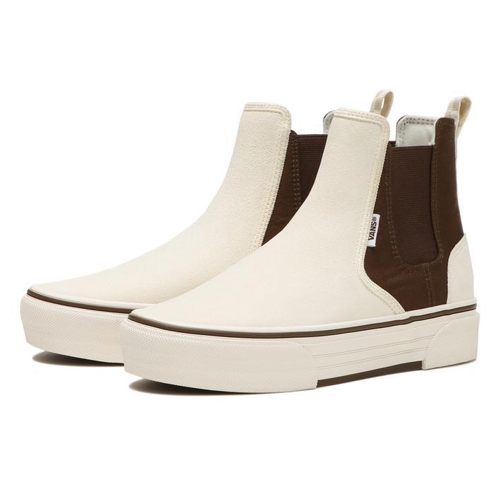 国内配送 VANS WMNS SLIP SIDE GORE WHITE /MOCHA