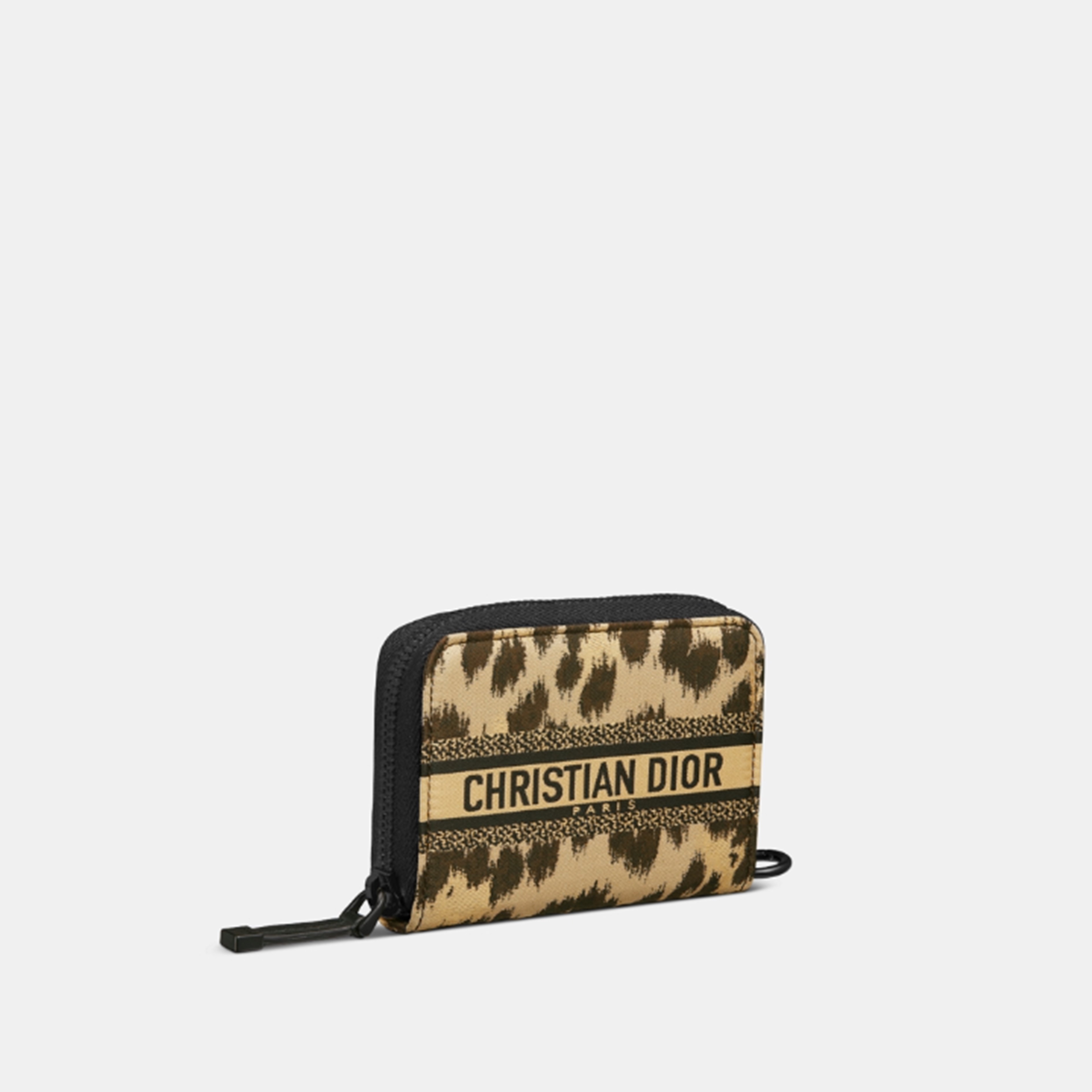 DIOR TRAVEL デタッチャブル カードホルダー レオパード ディオール-