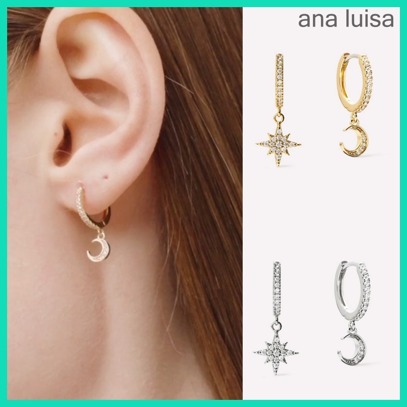 *ana luisa*三日月&星 ハギーフープピアス*送料込み*