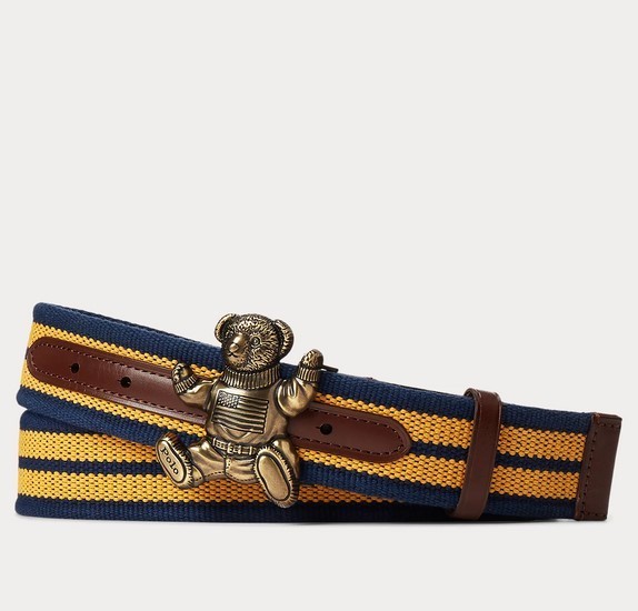 Ralph Lauren Polo ポロ ベア ストライプ ベルト 関税送料込