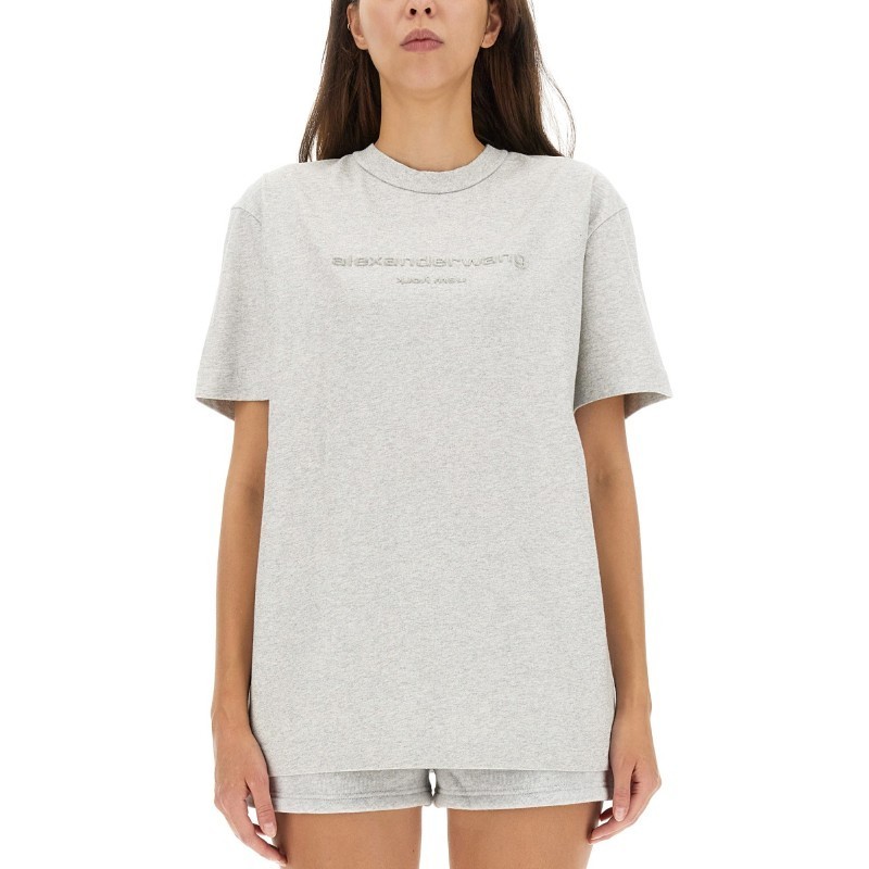 Tシャツ・カットソー Alexander Wang FW23 T-SHIRT WITH LOGO (UCC3231640_050)