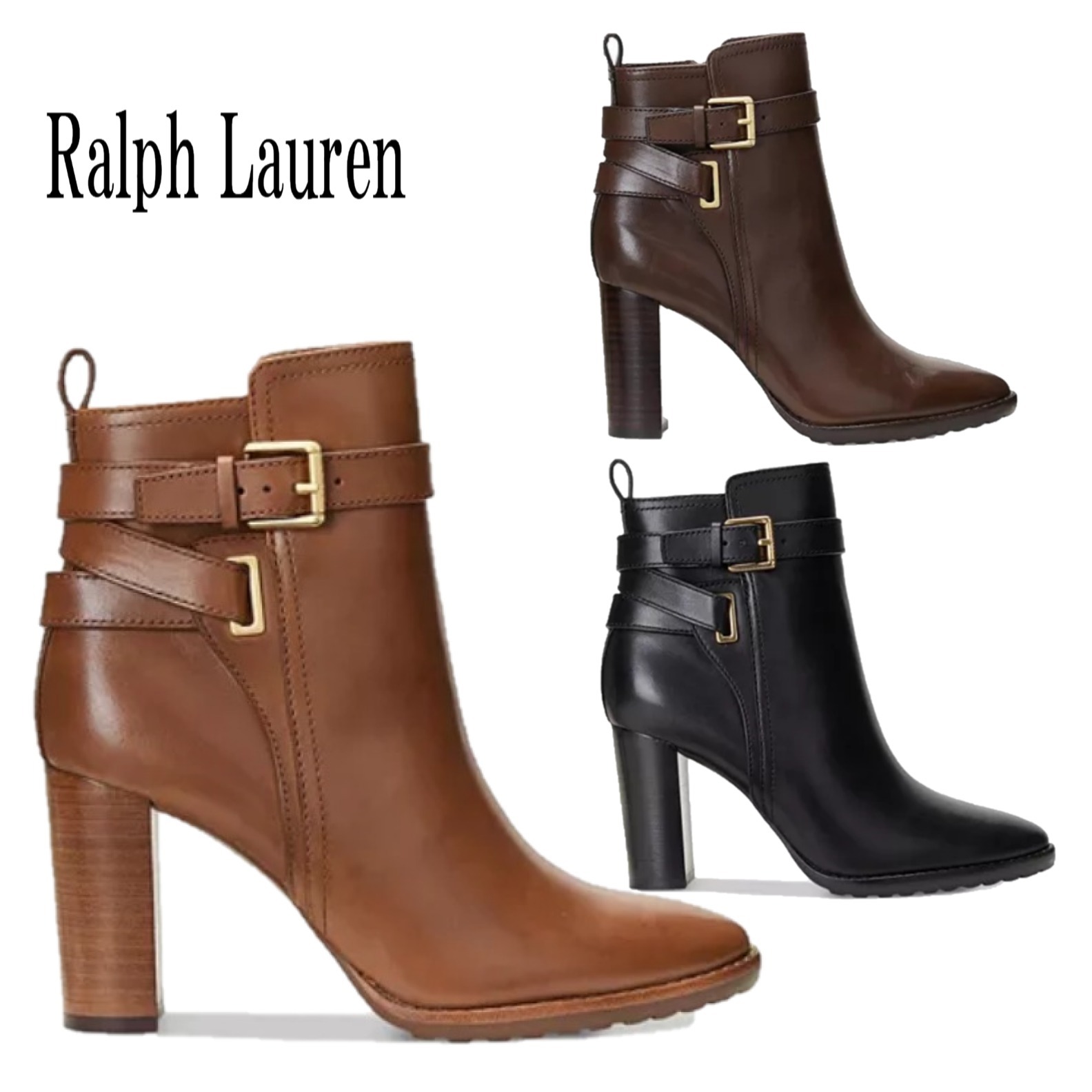 【Ralph Lauren】Madisyn Buckled Dress Booties ☆ ブーティー