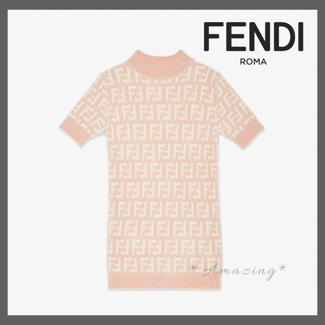 FENDI直営店☆大人もOK☆Kids Logo Knit Dress☆ワンピース