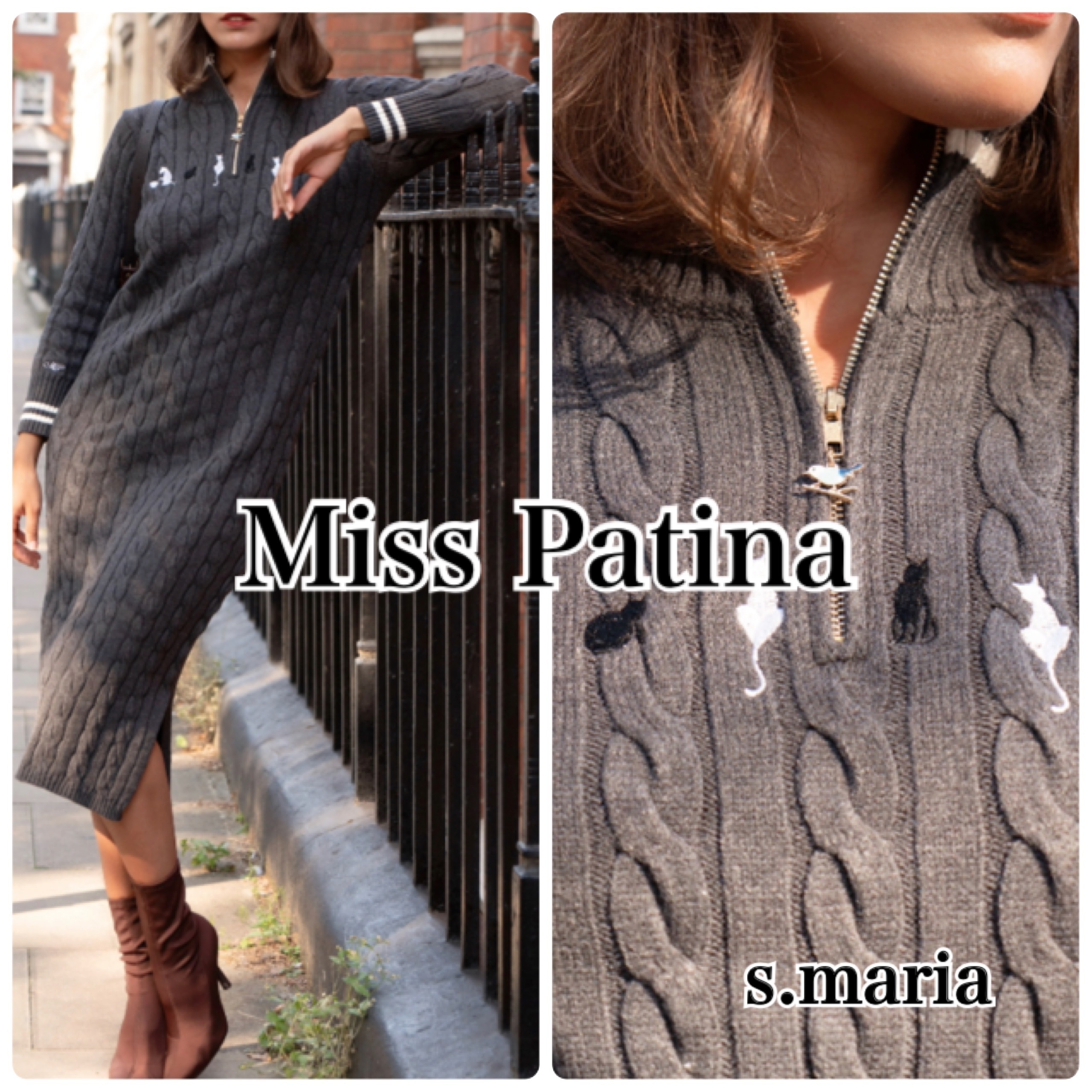 【Miss Patina】キャットデザインワンピース*送料関税込