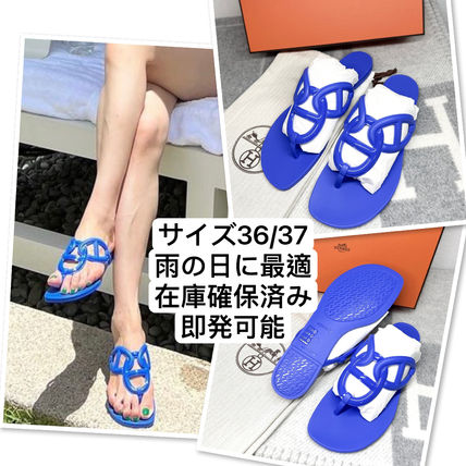 HERMES More Sandals Hermes Sandals Egerie Bleu Outremer TPU size 36 / 37