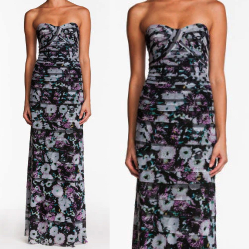 SALE☆BCBG MAXAZRIA ティアードロングワンピースドレス☆