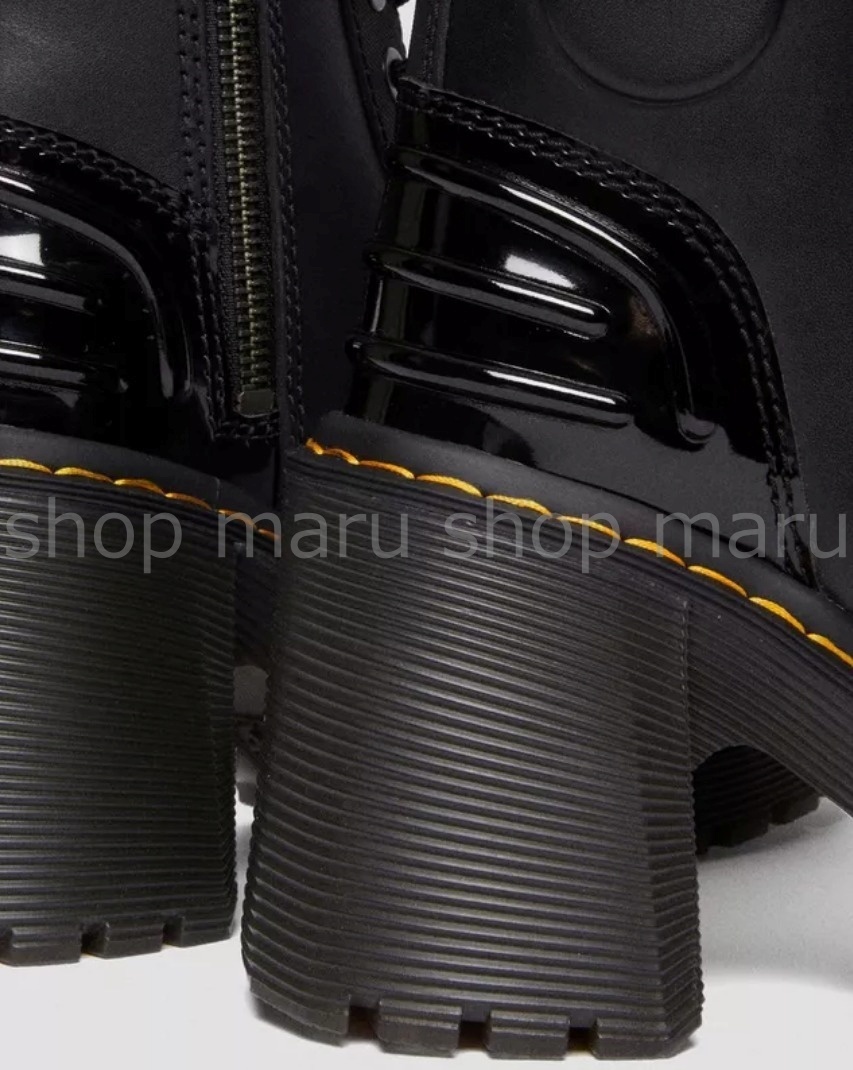 Dr Martens◆海外限定◆GAYA ベルト レザー 厚底 ヒール ブーツ Gaya Alternative Leather Heeled Chelsea Boots in Black | Dr