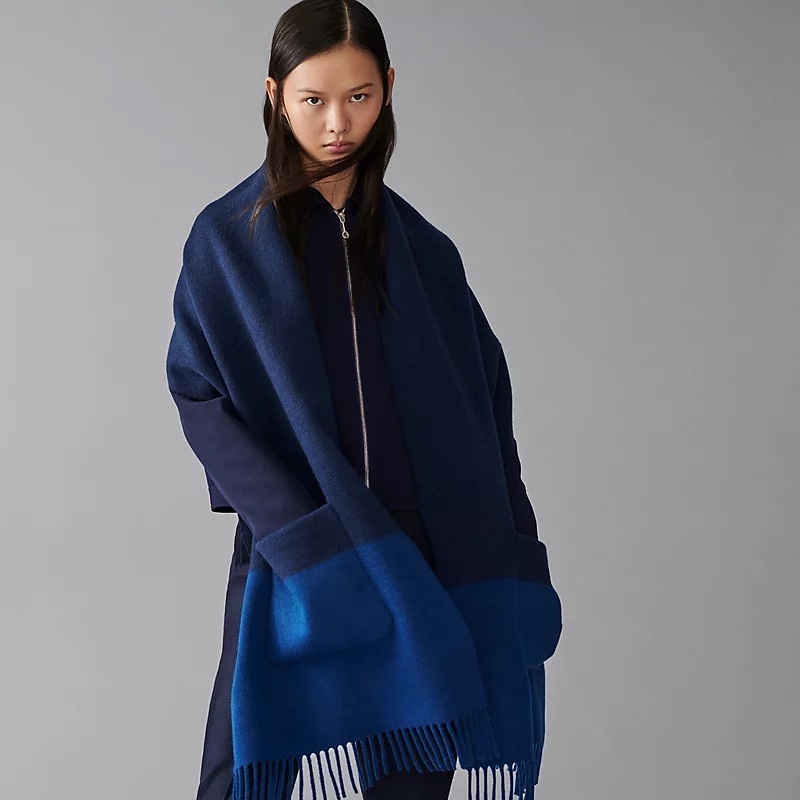 【大人気】HERMES カシミア ストール《アリュメット・ポケット》