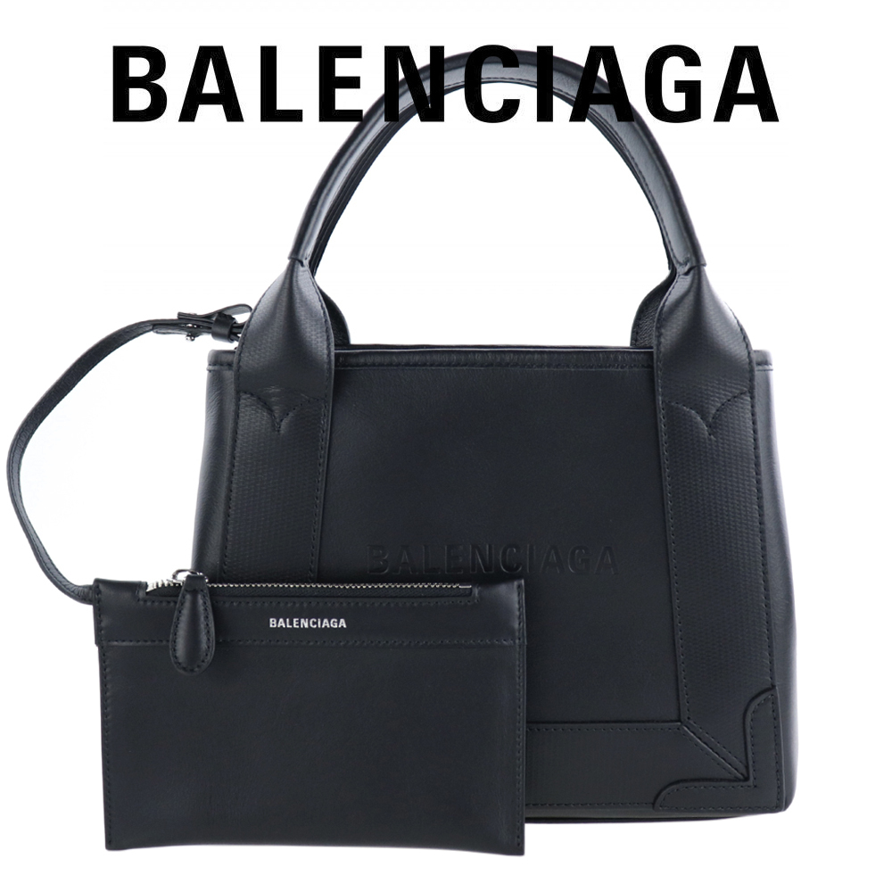 BALENCIAGA トートバッグ ネイビーカバ XS ショルダー バッグ