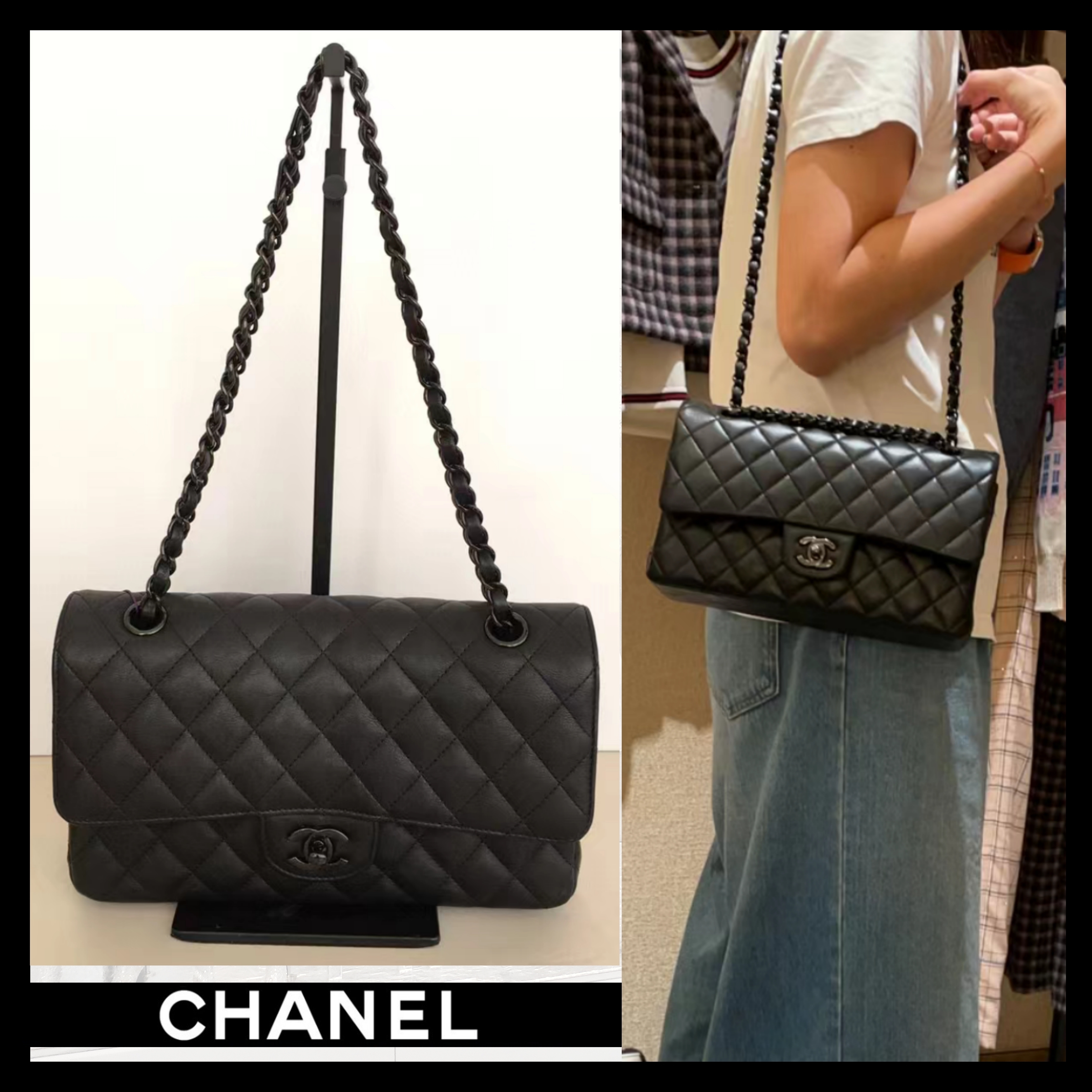 激レア◎今のうち♡】CHANEL so black マトラッセ25 (CHANEL ...