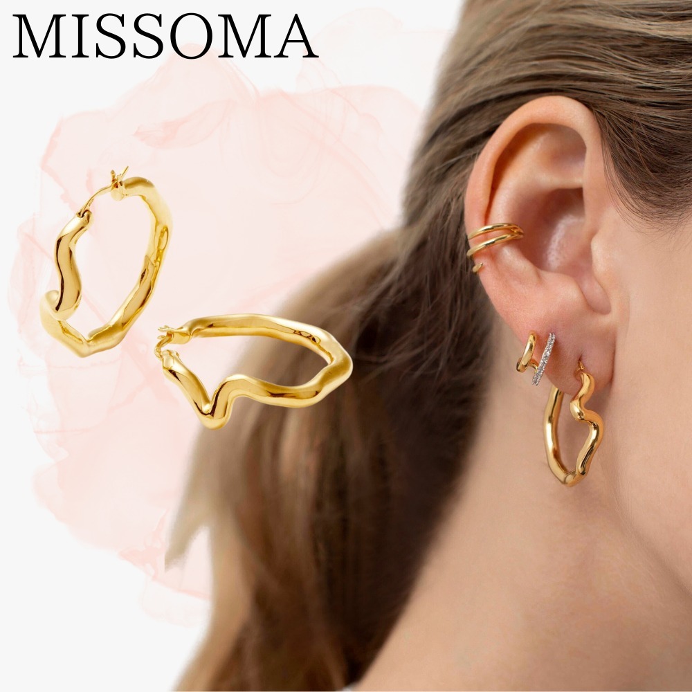【MISSOMA】モルテン ウェーブ フープ イヤリング