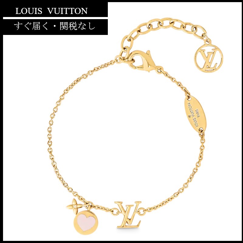 すぐ届く【ルイヴィトン】ブレスレット・LV アイコニック ハート