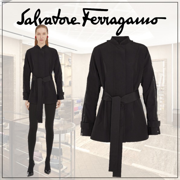 [Salvatore Ferragamo] コントラスト インサート ジャケット