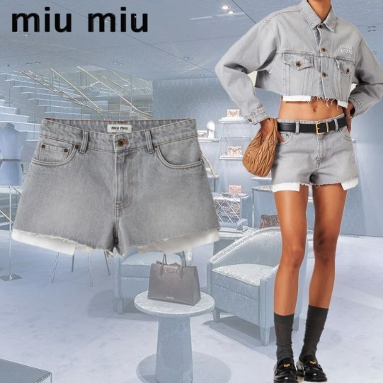 【MIUMIU】デニムショートパンツ (MiuMiu/ショートパンツ