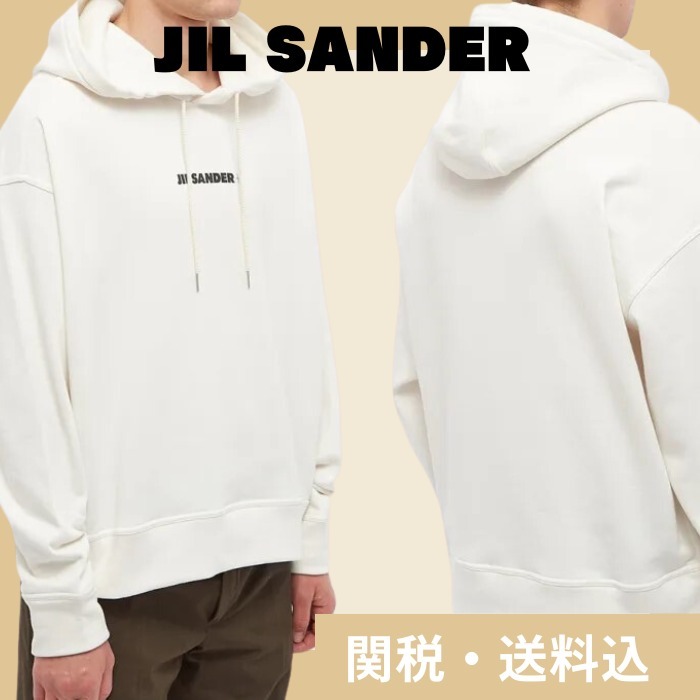 パーカー・フーディ JIL SANDER PLUS LOGO POPOVER HOODIE