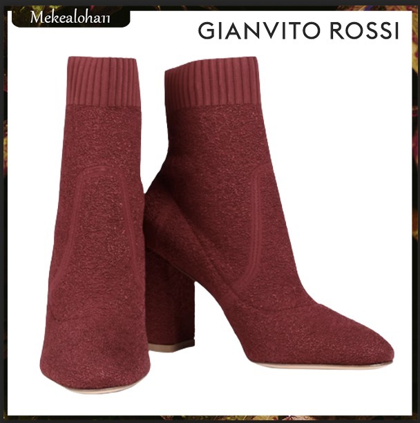 Gianvito Rossi☆Isa ブークレニット ソックスブーツ