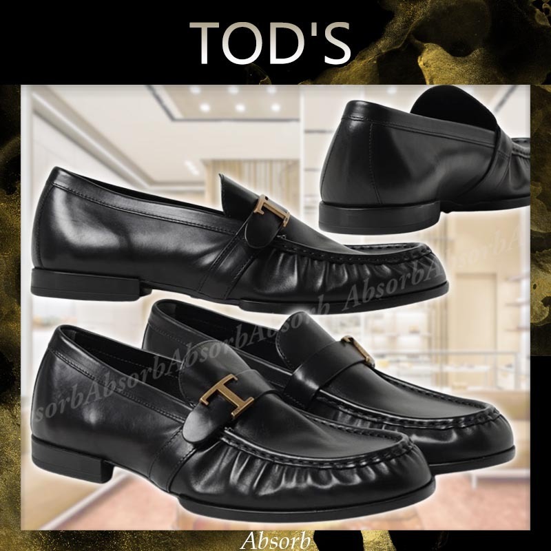 【23AW NEW】TOD'S_men / レザー ローファー / Black