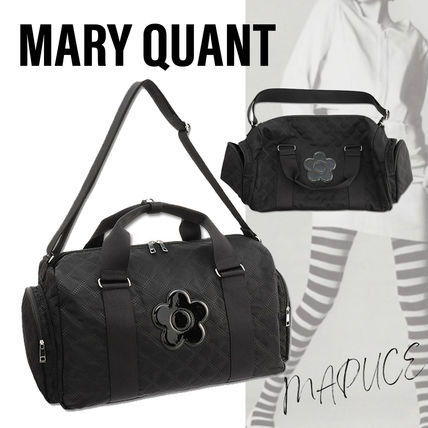 MARY QUANT Boston & Duffles Flower Patterns Nylon A4 2WAY Crossbody Logo