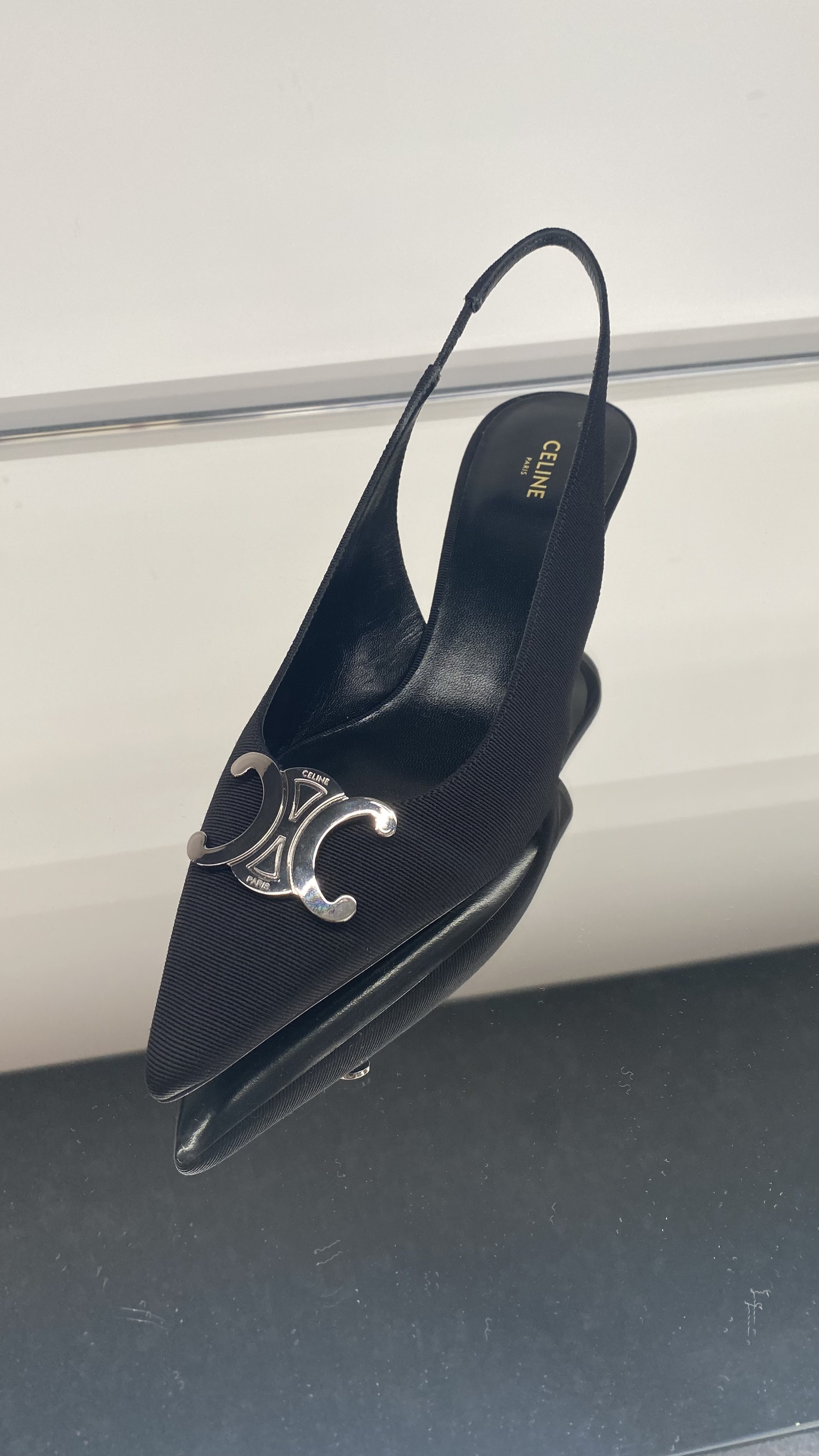 CELINE☆スリングバッグALMAトリオンフ_グログラン_パリ発