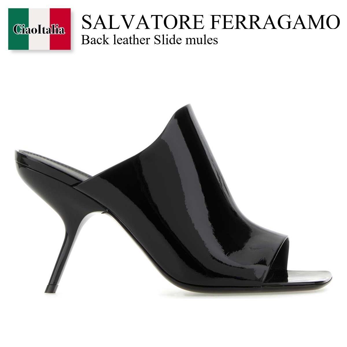 サンダル・ミュール Salvatore Ferragamo Back Leather Slide Mules