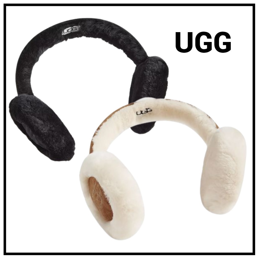 フワモコ可愛い【UGG】シープスキン イヤーマフ（送料込追跡可）