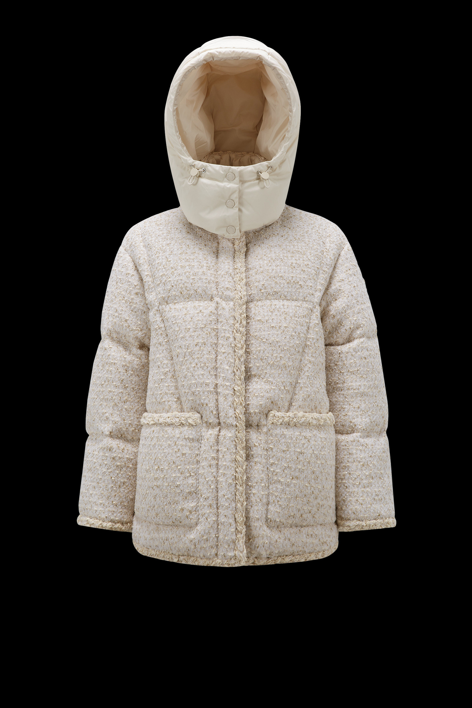 MONCLER2023/24秋冬 異素材MIXツイードダウンジャケットAGROBATE