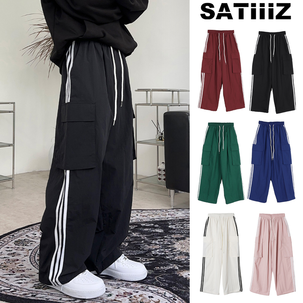 【SATIIIZ】Eford Track Nylon Cargo Pants