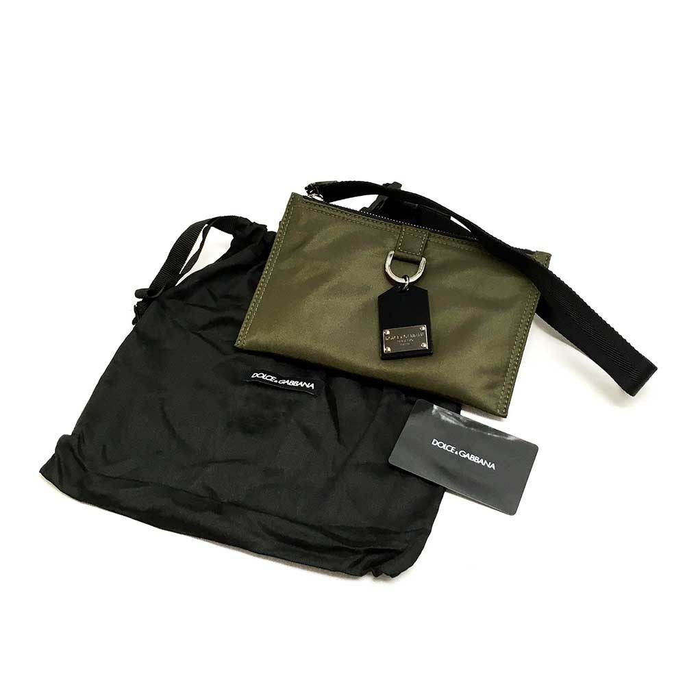 訳ありDOLCE&GABBANA BM1747 AW309 8B617 サコッシュ カーキ新品