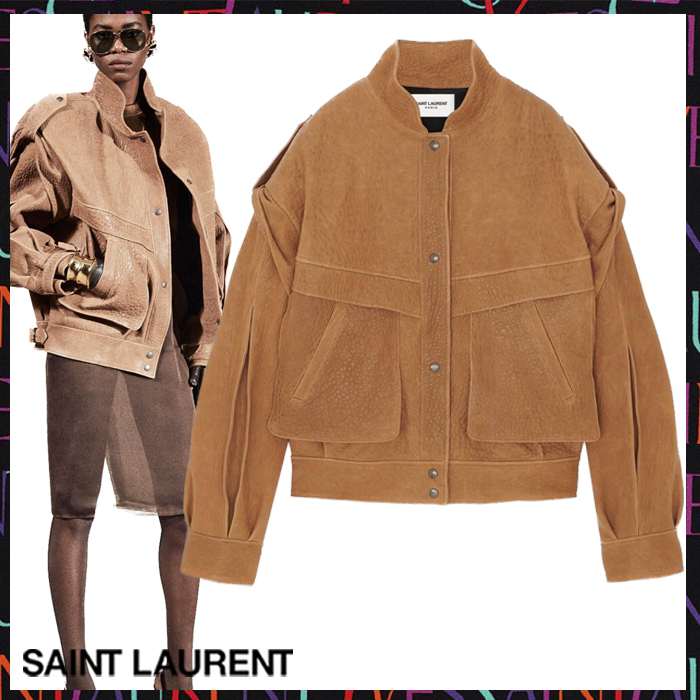 Saint laurent クロップドジャケット（ラムスキン） Small-822089YCOQ21000_A.jpg?v=3
