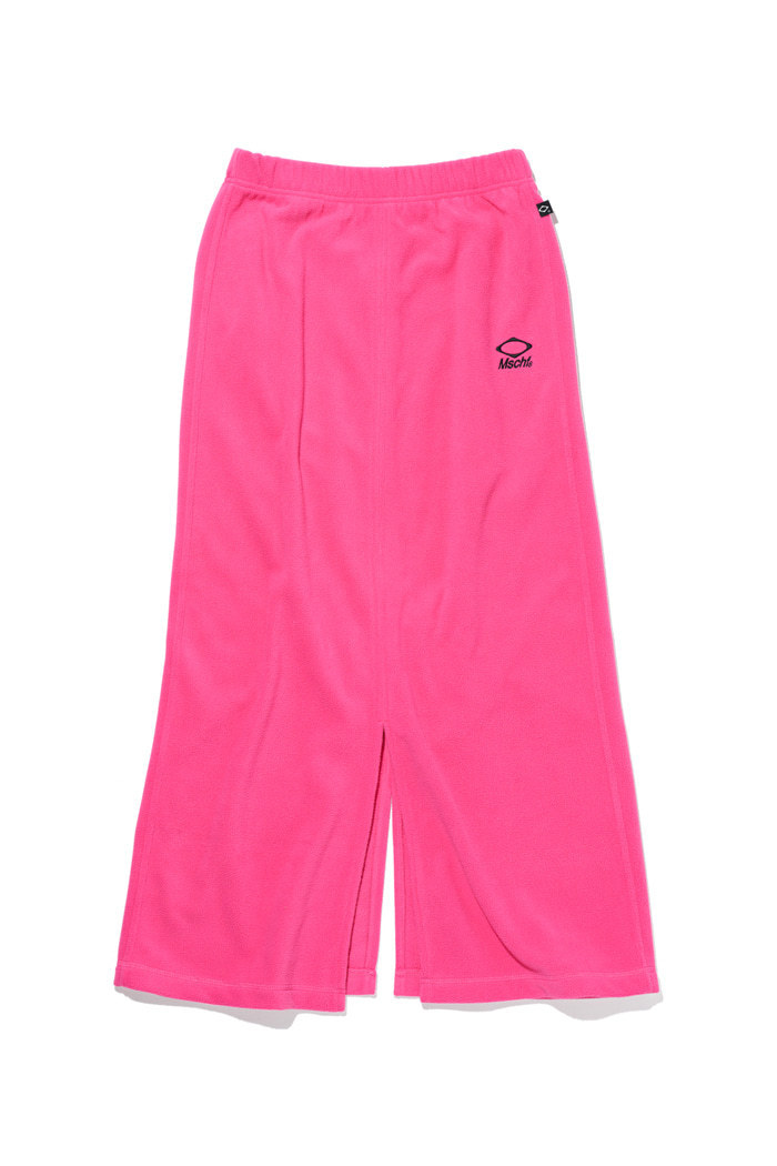 【MISCHIEF】 FLEECE LONG SKIRT PINK