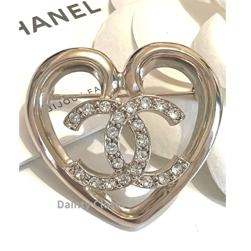 CHANEL シャネル ブローチ ハート CCロゴ 国内発/関税込み 楽天市場】CHANEL シャネル ブローチ ハート CCマーク ゴールド