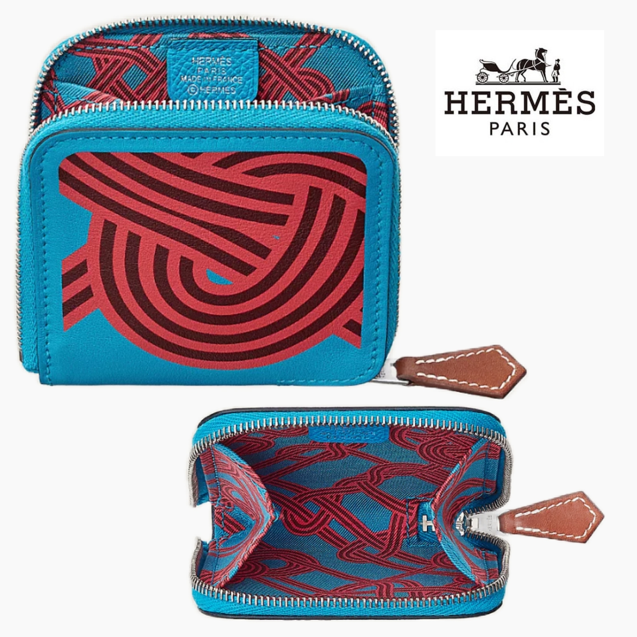 【HERMES 】エルメス シルクインミニ財布 コインケース