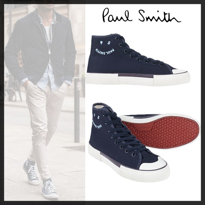 ◆PAUL SMITH◆ポールスミス Happy キャンバス スニーカー