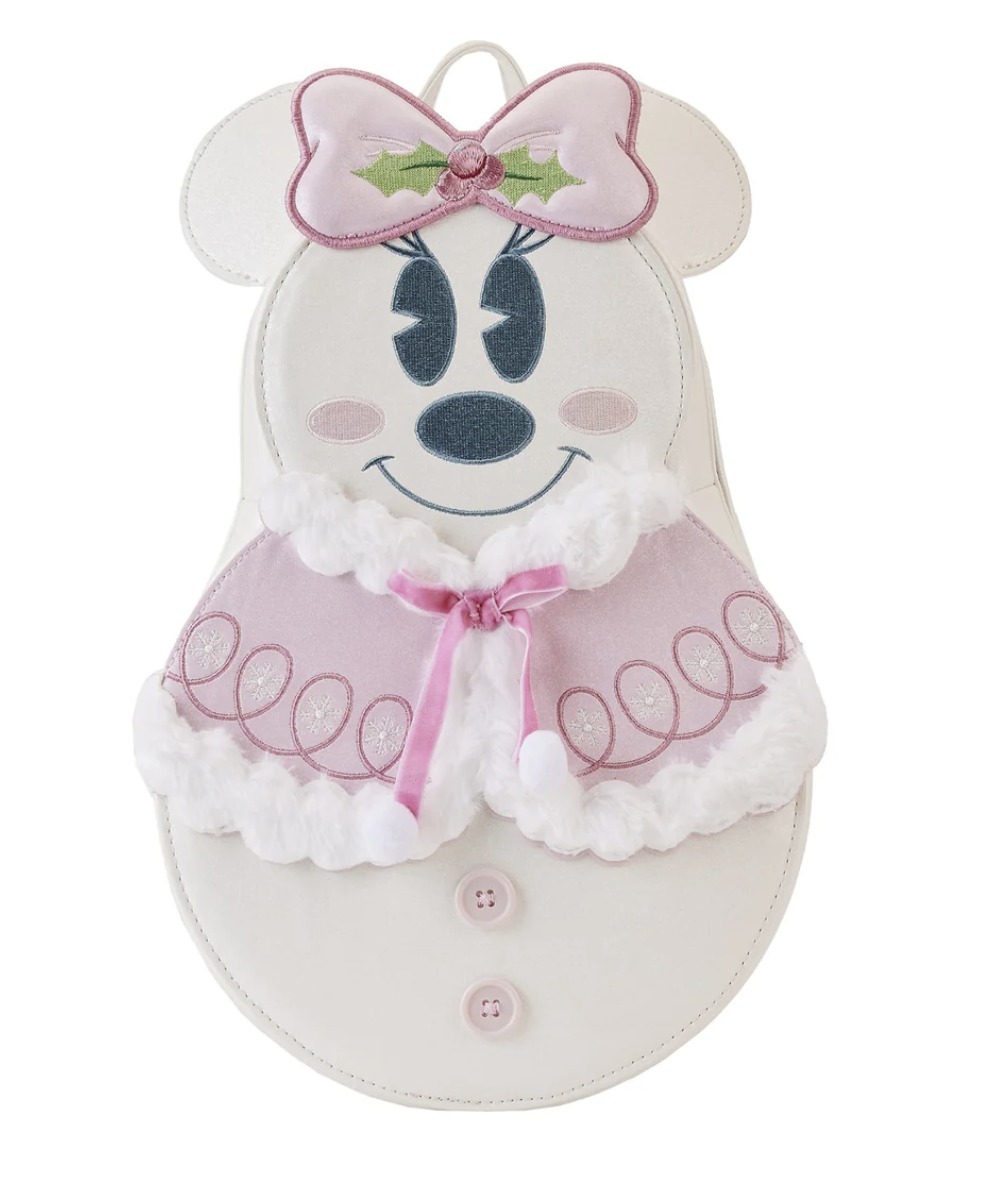 【Loungefly】Disney ミニー 雪だるま パステル バックパック
