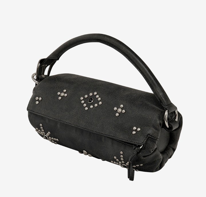 OPEN YY ピローハンドルバッグ Stud Pillow Handle Bag