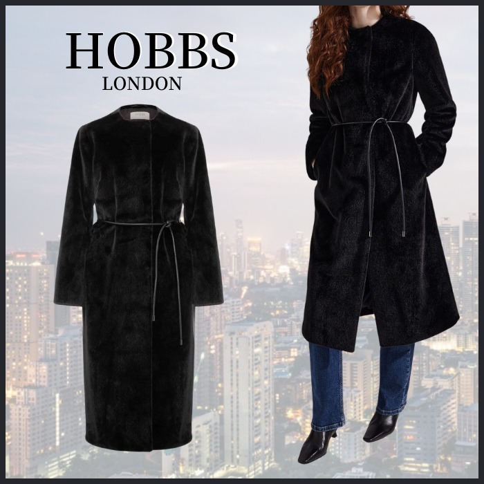 【関税なし】HOBBS ホッブス Robin フェイクファー コート