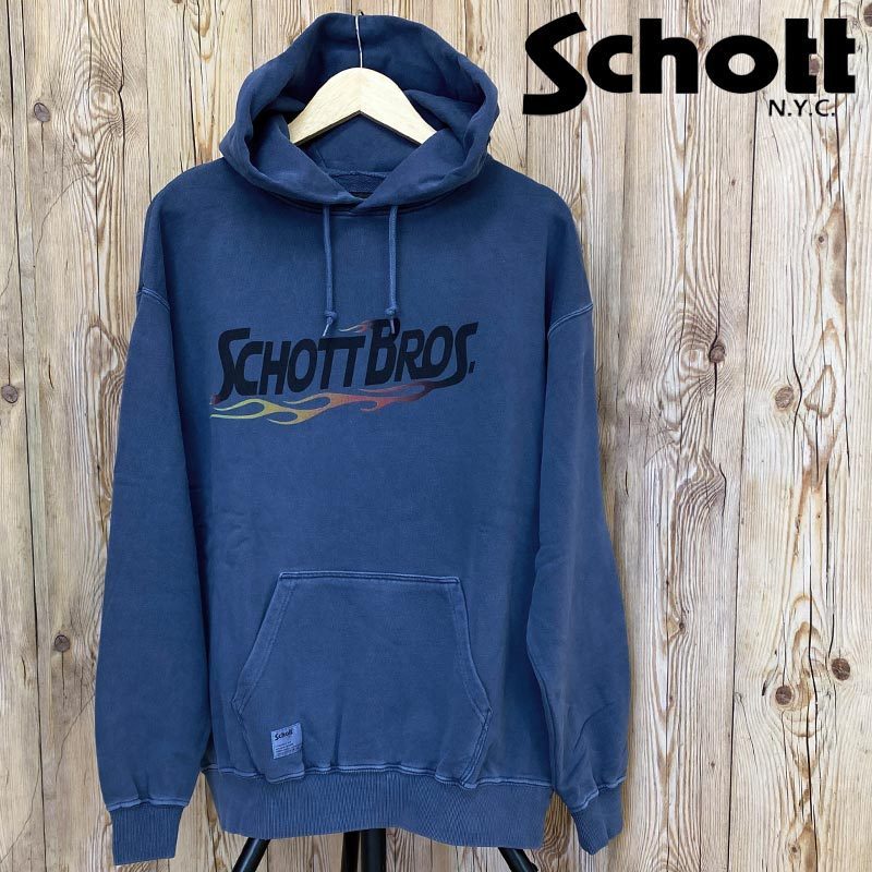 Schott ショット HOODED SWEAT FIRE SCRIPT パーカー
