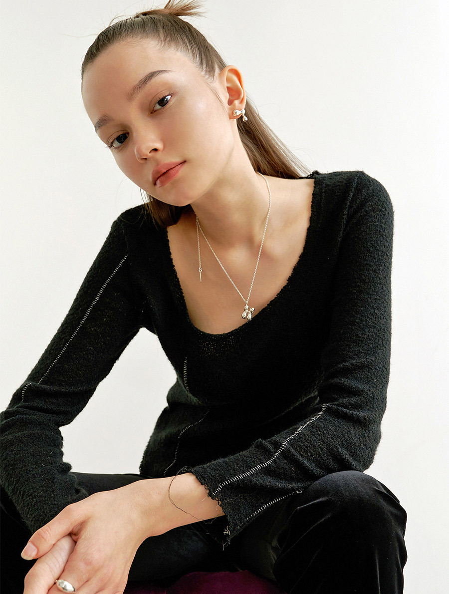 leeENoir■Flow Initial Necklace (classic chain) ネックレス leeENoir□Flow Initial Necklace (classic chain) ネックレス