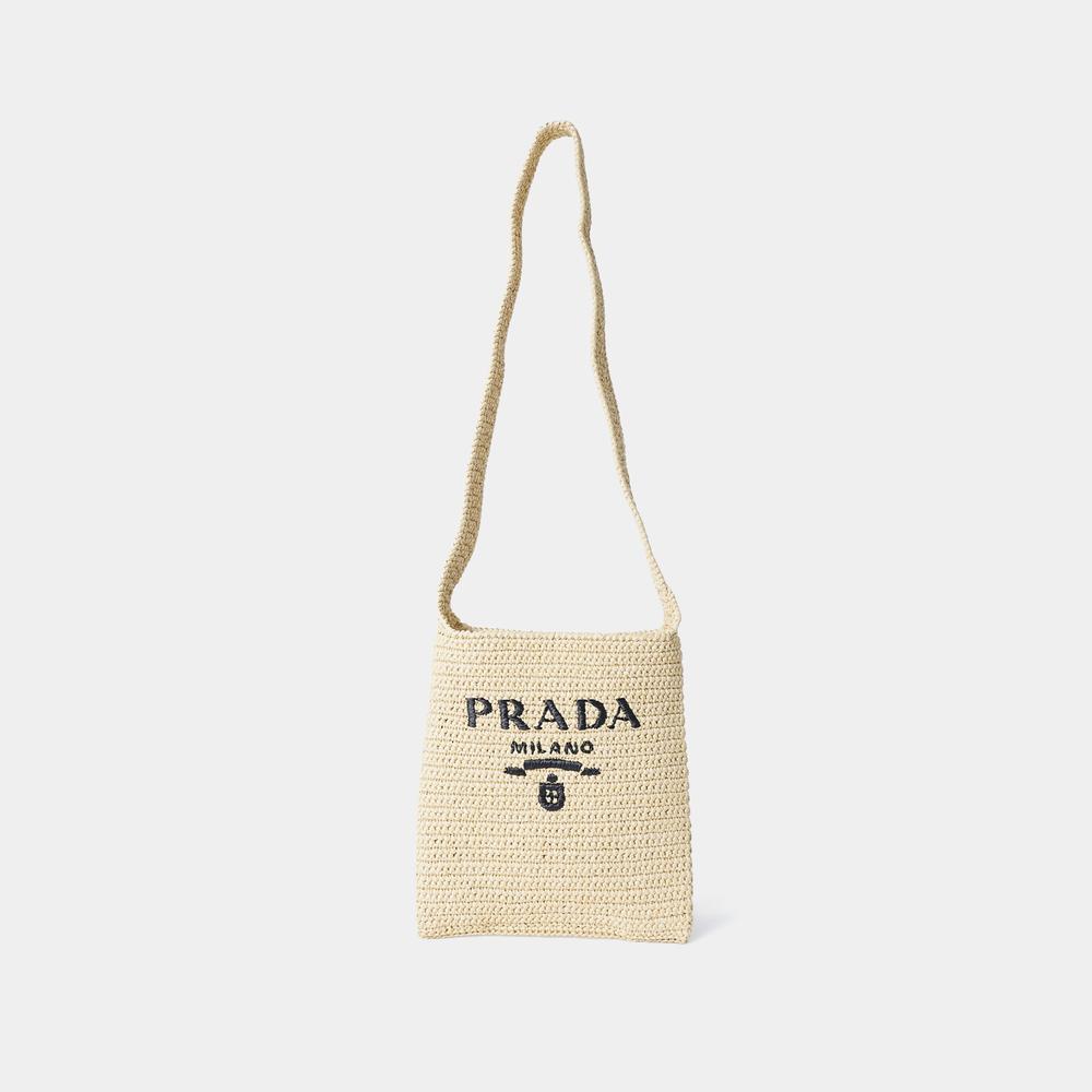 最安値挑戦中★PRADA★ロゴ刺繍 クロシェ ショルダーバッグ★