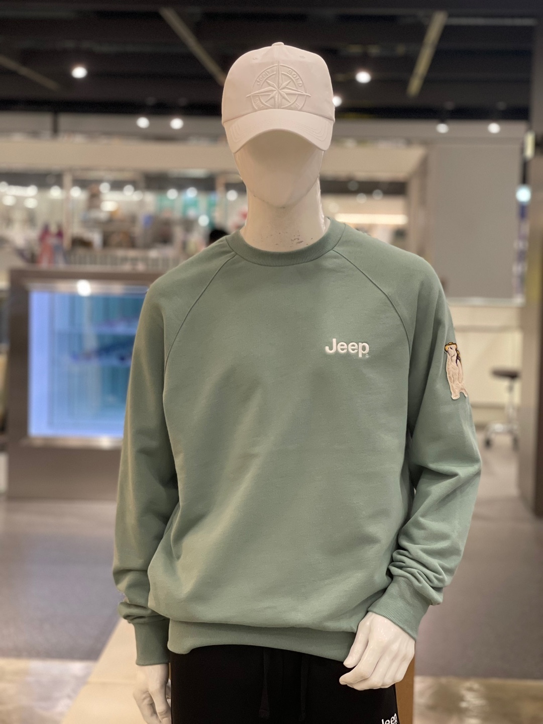 [JEEP]★23FW★Applique Camp Bear Sweatshirt JP1TSU842 JEEP]☆23FW☆Applique Camp Bear Sweatshirt JP1TSU842