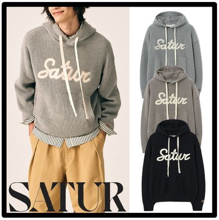 SATUR Sweaters Street Style Logo Sweaters