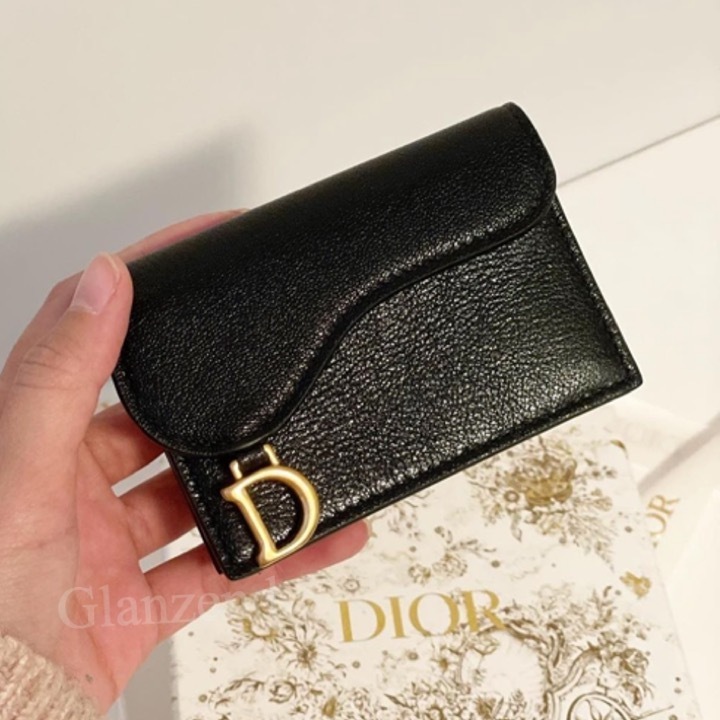 ☆永遠の定番人気☆【Dior】《SADDLE》フラップ カードホルダー