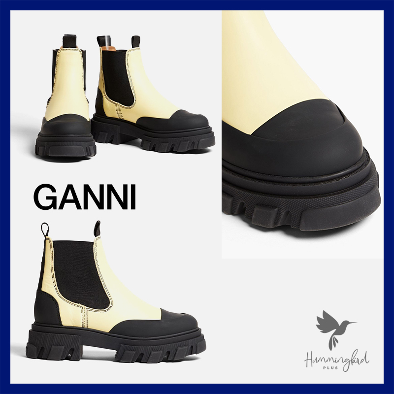 GANNI♦レザー チェルシーブーツ