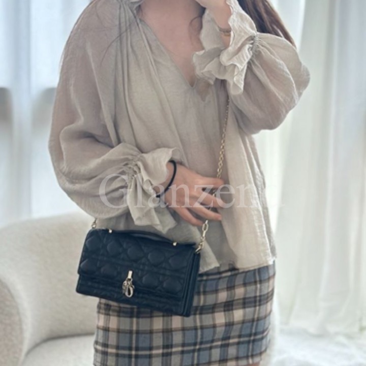 【Dior】《Miss Dior》カナージュ ラムスキン ミニバッグ