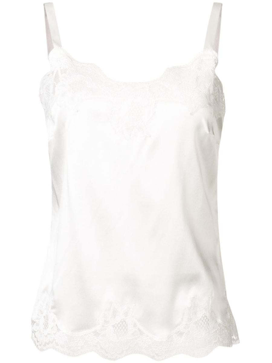 【関税＆送料込み】Dolce & Gabbana Lace-Detail Satin Camiso