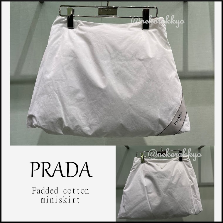 PRADA＊Padded cotton miniskirt コットンミニスカート＊送料込
