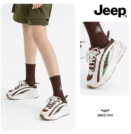 【送料関税込み】Jeep レディース厚底スニーカー 2色